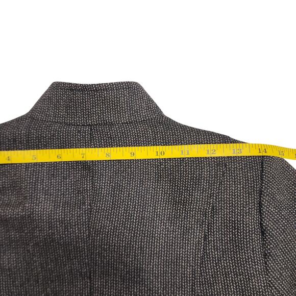 Peruvian Connection Womens Baby Alpaca Wool Blazer Jacket Size 2 Brown Knit - Picture 12 of 12